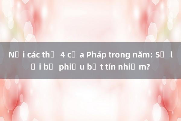 Nội các thứ 4 của Pháp trong năm: Sẽ lại bỏ phiếu bất tín nhiệm?